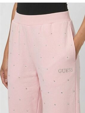 NWT-GUESS Light Pink Rhinestones Joggers